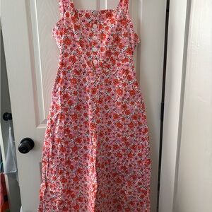 Yumi Kim Pink and Red Floral Jumpsuit